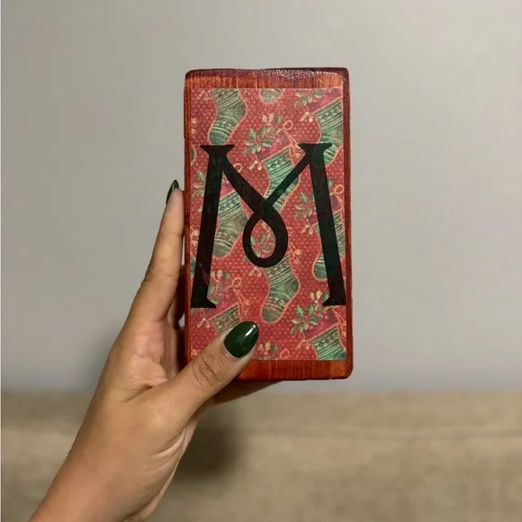 Reversible Merry Christmas and Happy Thanksgiving Letter Block Set - Picture 8 of 10